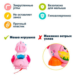 Развивающая игрушка Курочка, световые и звуковые эффекты, несёт яйца, МИКС - Simaland фото 5