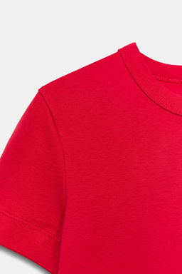 CAMISETA INTERLOCK MANGA CORTA / Rojo vivo