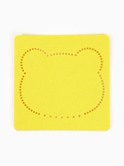 Вышивка по фетру "Медвежонок", 20,5*20,5 см, цвет желтый