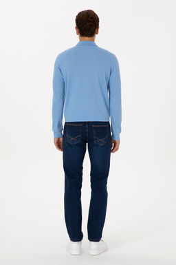 Erkek Koyu Mavi Slim Fit Jean Pantolon - U.s. polo assn фото 4