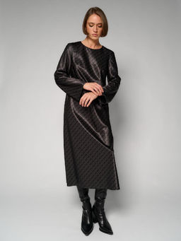 Платье женское 12411-35144 grey-black - Eleganzza фото 4