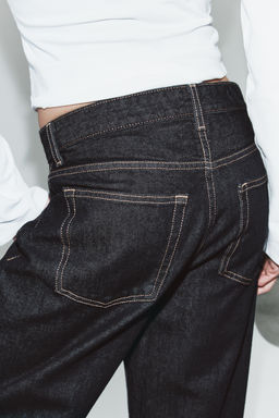 JEANS TRF BAGGY FOLDED TIRO MEDIO / ?ndigo oscuro - Zara фото 7
