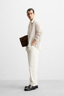 STRIPED FLOWING SHIRT - Zara фото 4