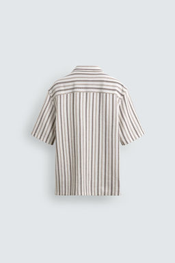 CAMISA REGULAR FIT JACQUARD RAYAS / Crudo - Zara фото 8