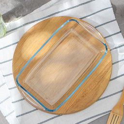 Форма для запекания Paşabahçe Borcam, 2 л, с крышкой, жаропрочное стекло, прозрачная