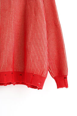 Джемпер женский вязаный Line красный