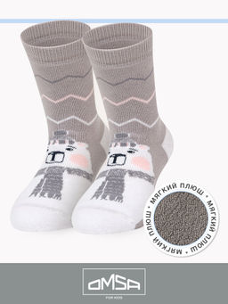 (Omsa) Calzino 21N61 плюш (шарфики) grigio chiaro