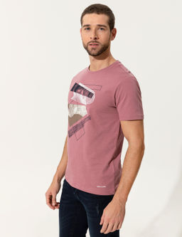 G_l Kurusu Slim Fit Bisiklet Yaka Ti__rt