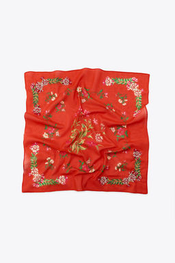 EMBROIDERED COTTON SCARF - Zara фото 2