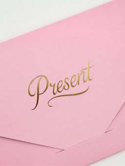 Цена за 2 шт. Конверт подарочный Нежные цветы, софт-тач, тиснение, 19?9 см