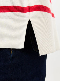 Джемпер F322-15115 white-red - Fine joyce фото 6