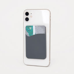 Цена за 3 шт. Картхолдер на телефон клеящийся, цвет тёмно-серый