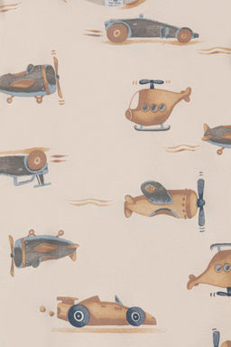 К 1552/бежевый,акварельные гонки пижама дет - Crockid фото 2