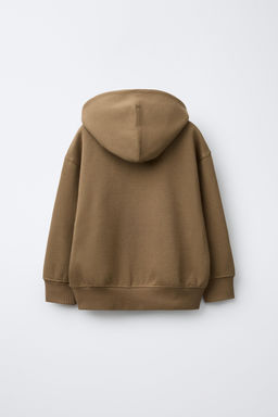 SUDADERA CAPUCHA TEXTO / Ocre - Zara фото 3