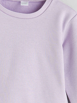Bisiklet Yaka K?z ?ocuk Sweatshirt