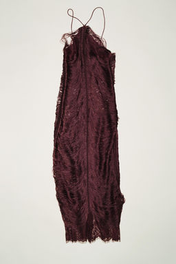 HALTER LACE FRINGE DRESS - Zara фото 4