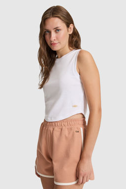 Kad_n Beyaz Bisiklet Yaka Basic Ti__rt - U.s. polo assn фото 3
