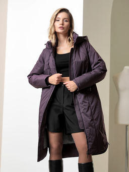 25418 Пальто т.фиолетовый - Dizzyway фото 4