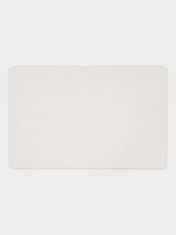 Коврик из диатомитового камня SAVANNA, 40×60 см, толщина 1 см, белый
