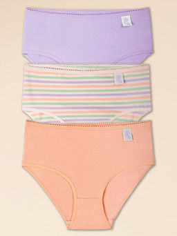 PELICAN, трусы для девочек, Лаванда/персиковый/персиковый