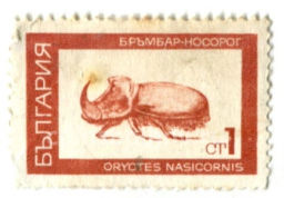 Марка Жук-носорог Болгария