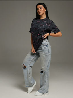 Футболка Принт графит женская - София фото 6