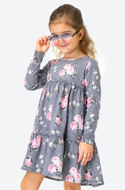 Хлопковое платье для девочки Happyfox