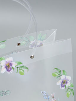 Пакет подарочный прозрачный , "Счастье" 30 х 26 х 12