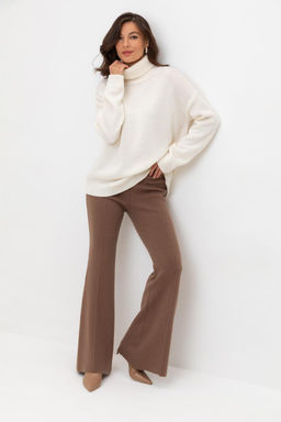 ЕВ 408/ш/темно-бежевый брюки жен