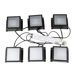 ULP-0808 42W/4000К IP40 GRILYATO BLACK KIT06 Светильники светодиодные потолочные встраиваемые, комплект из 6 штук. Белый свет (4000K). 5208Лм. Для ячеек 86x86мм. Корпус черный. В комплекте с и/п. ТМ Uniel