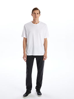 Bisiklet Yaka Penye Erkek Ti??rt