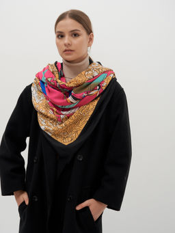 яркий двусторонний палантин из тонкой шерсти - Tantino фото 2