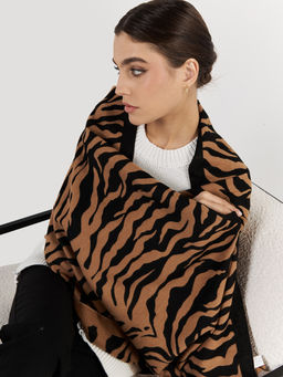 в составе ШЕРСТЬ и КАШЕМИР Большой, мягкий, теплый двусторонний палантин - Tantino фото 6