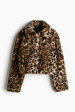 Cropped fluffy jacket - H&m фото 6