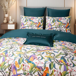 Комплект постельного белья Сатин Премиум на резинке CPAR020 180*200*30;160*200*30;140*200*30 Евро 4 Наволочки