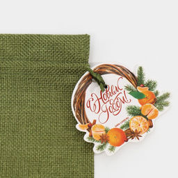 Цена за 5 шт. Мешочек подарочный новогодний «Чудеса», 13×18 см ± 1.5 см