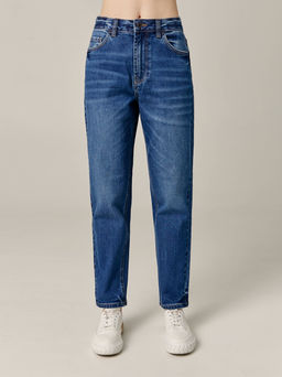 CONTE CON-705 Джинсы mom с эффектами потертости blue - Conte elegant фото 4