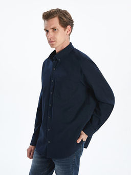 Regular Fit K?sa Kollu Gabardin Erkek G?mlek