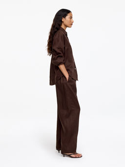 Pantalones de lino barrel - H&m фото 5