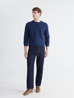 Bisiklet Yaka Erkek Sweatshirt