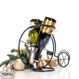 Бутылочница настольная металлическая Велосипед 590-119 - Фабрика интерьерной ковки фото 5