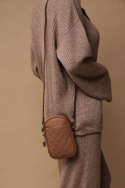 Сумка кожаная Azaro 30832 светлый орех