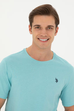 Мужская мятная базовая футболка - U.s. polo assn фото 2