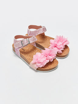 Simli Tokal? K?z ?ocuk Sandalet