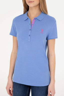 Женская темно-синяя базовая футболка Неожиданная скидка в корзине - U.s. polo assn фото 6