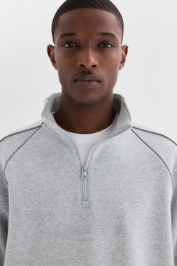 Sudadera con media cremallera Loose Fit - H&m фото 4