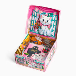 Коробка подарочная с 3Д «Кошки», 15 × 15 × 7 см