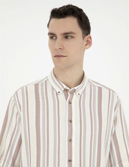 Kahverengi Oversize K_sa Kollu G_mlek - Pierre cardin фото 2