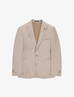 A__k Kahverengi Extra Slim Fit Keten Kar___ml_ Tak_m Elbise