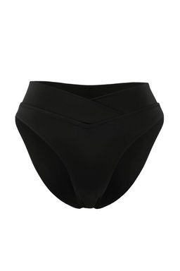 Siyah V Kesim Normal Bel Regular Bikini Alt? TBESS26BA00004